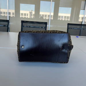 Sac à main Fendi Zucca Vintage en toile monogrammée marron