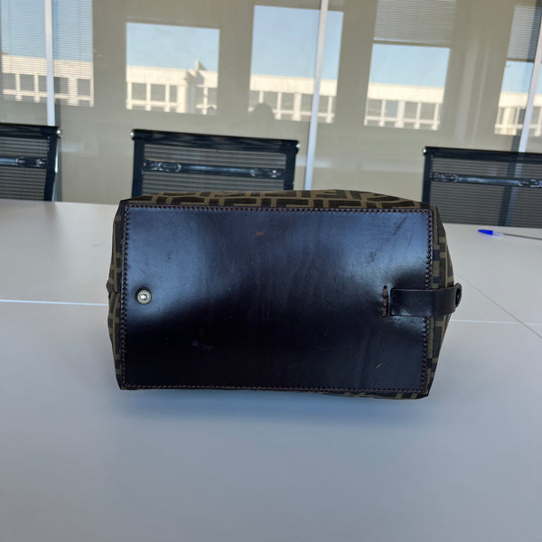 Sac à main Fendi Zucca Vintage en toile monogrammée marron