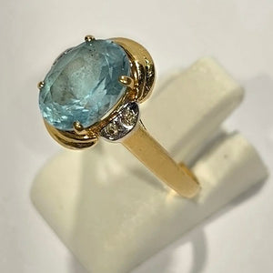 Superbe Bague Or Jaune 750 avec Diamants