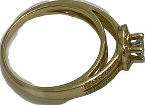 Bague en Or Jaune 18K - Taille 57