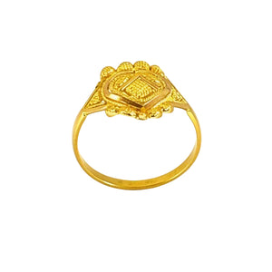 Bague en Or Jaune Chevalière 21K - T54 - 2.46Grs