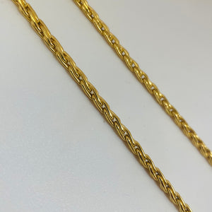 Collier Maille Palmier en Or Jaune 18K – 12,61 Grs