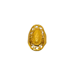 Anneau Ancien en Or Jaune 22 K - Taille 57 -  7.10 G