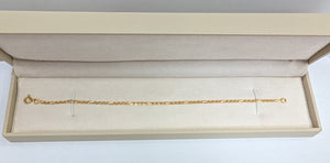 Bracelet Maille Figaro Or Jaune 18K 2.06 Grs