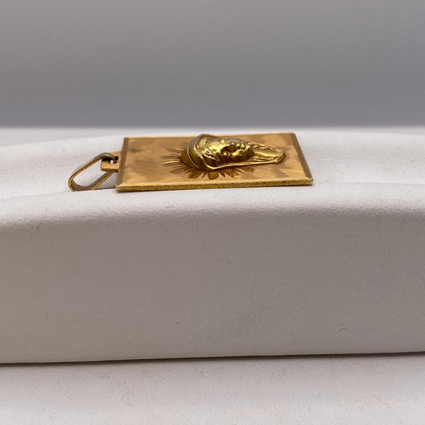 Pendentif Médaille en Or 18 Carats Poids-6.06 Grs