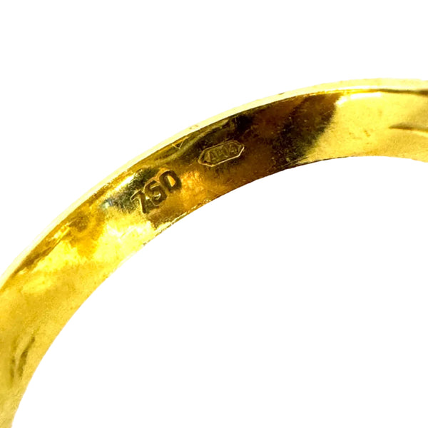Bague en Or Jaune 18K - Taille 55 - 4.16G