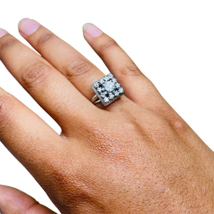 Bague Chou en Or Blanc 18K Taille-55