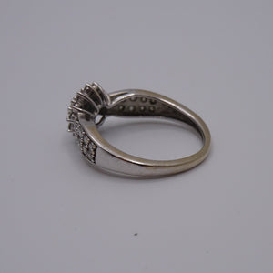 Bague Chou en Or Blanc 18K - Taille 47