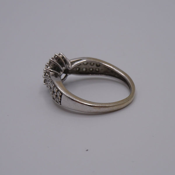 Bague Chou en Or Blanc 18K - Taille 47