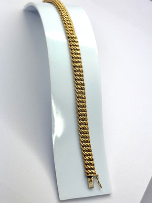 Bracelet Maille Américaine en Or Jaune 18 Carats