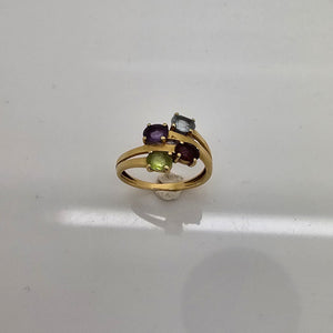 Bagues Bouquet en Or Jaune 18 K - Taille 54 - 2.63 G