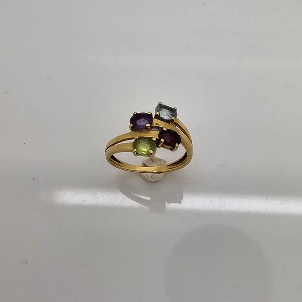 Bagues Bouquet en Or Jaune 18 K - Taille 54 - 2.63 G