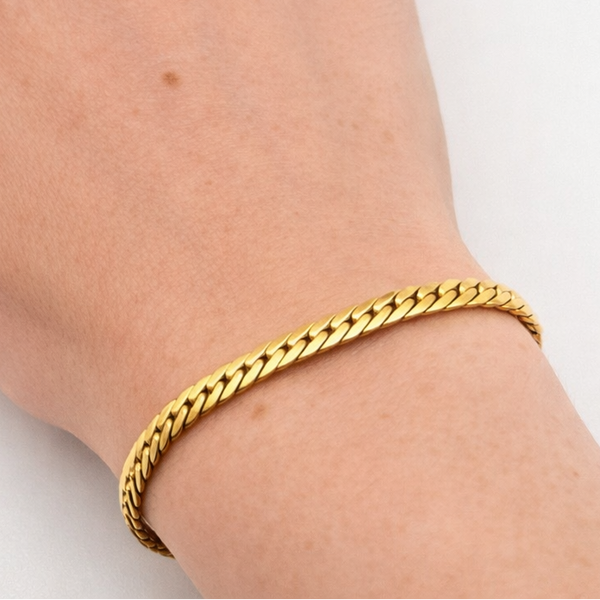 Bracelet Serpent en Or Jaune 18k - 7.13 G