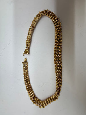 Collier ras de cou en or jaune 18K 33.42 Grs