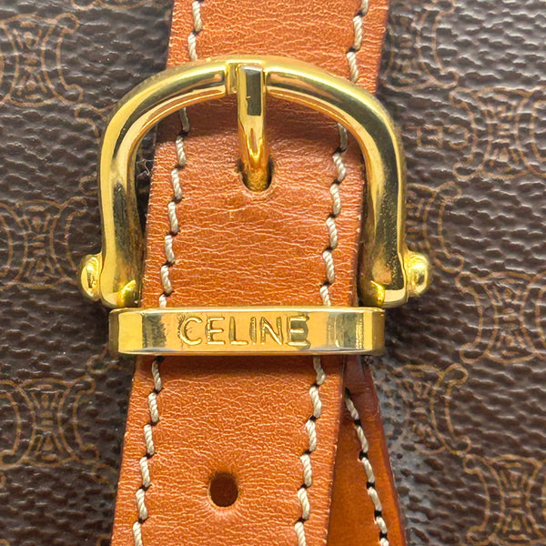 Sac cabas Céline vintage en cuir marron