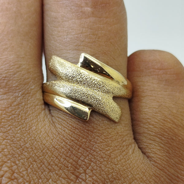 Bague en or jaune 18K Taille-55