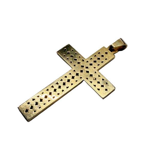 Pendentif Croix en Or Jaune 18k - 6.93 G