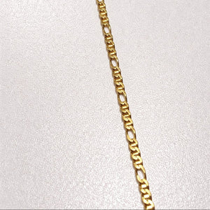 Collier Matinée Or Jaune Maille Figaro 18k - 16.36gr - 55cm
