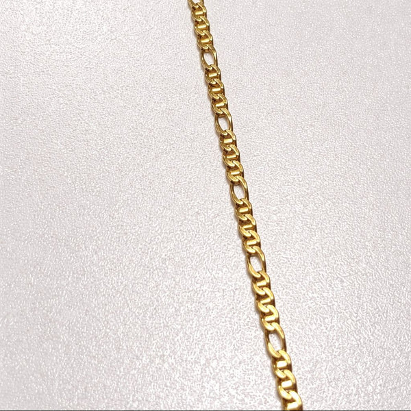 Collier Matinée Or Jaune Maille Figaro 18k - 16.36gr - 55cm