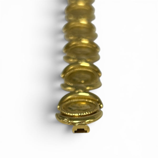 Bracelet médaillon vintage en or jaune
