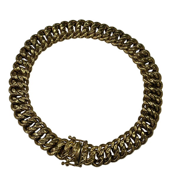 Bracelet Maille Américaine Or Jaune 18k
