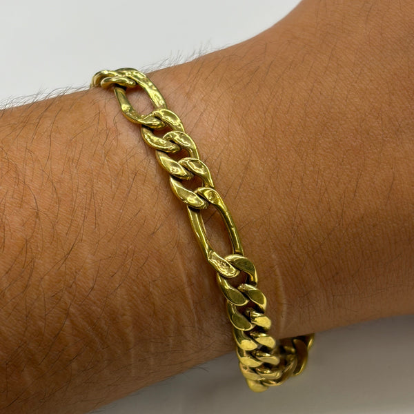 Bracelet Gourmette en Or Jaune 18K