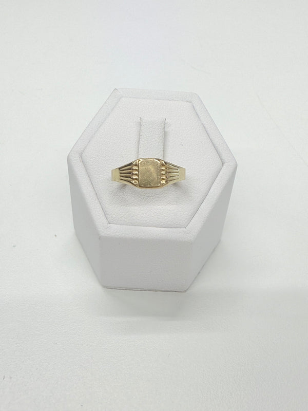 Chevalière en Or Jaune 18K T.52
