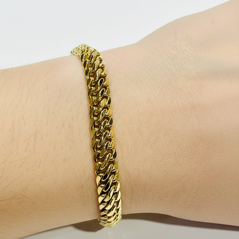 Bracelet Maillon en Or Jaune 18K