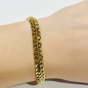 Bracelet Maillon en Or Jaune 18K