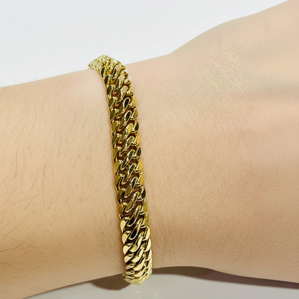 Bracelet Maillon en Or Jaune 18K