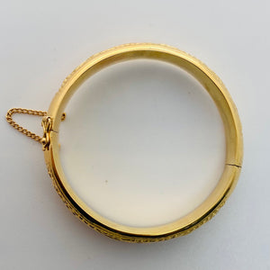 Jonc en Or Jaune 18K motif à chaînette