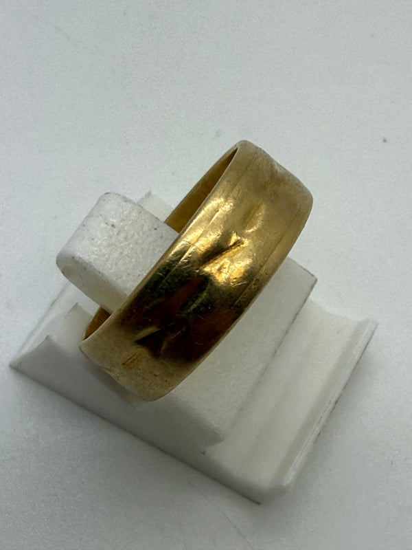 Bague Jonc en Or Jaune 18 K - Taille 50 - 4.39 G