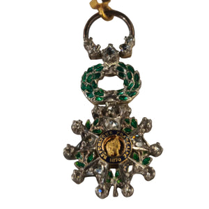 Pendentif Légion d'Honneur Napoléonienne en or jaune et blanc 22K - 2.41gr