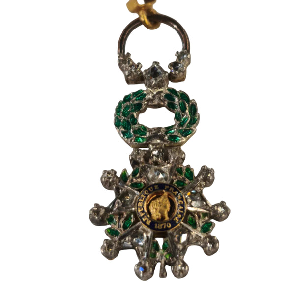 Pendentif Légion d'Honneur Napoléonienne en or jaune et blanc 22K - 2.41gr