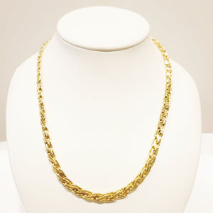 Collier Princesse Or Jaune Palmier Mous 18 K