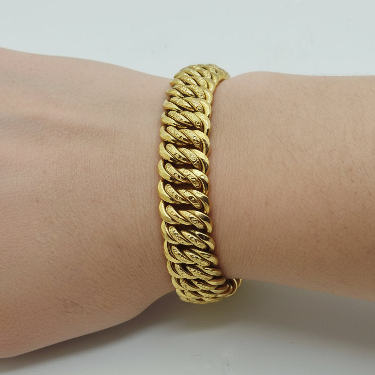 Bracelet en Or Jaune 18k - 28.19 G