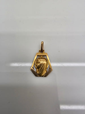 Pendentif en or jaune 18K - 0.85 Grs