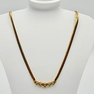 Collier Princesse en Or Jaune avec Diamants 18k - 9,54g