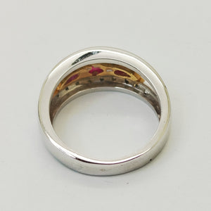 Bague en Or Blanc 18K - Taille 55 - 7.52 G