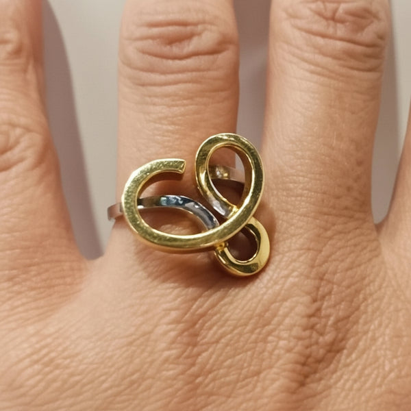 Bague en Or jaune et Gris 18 carats