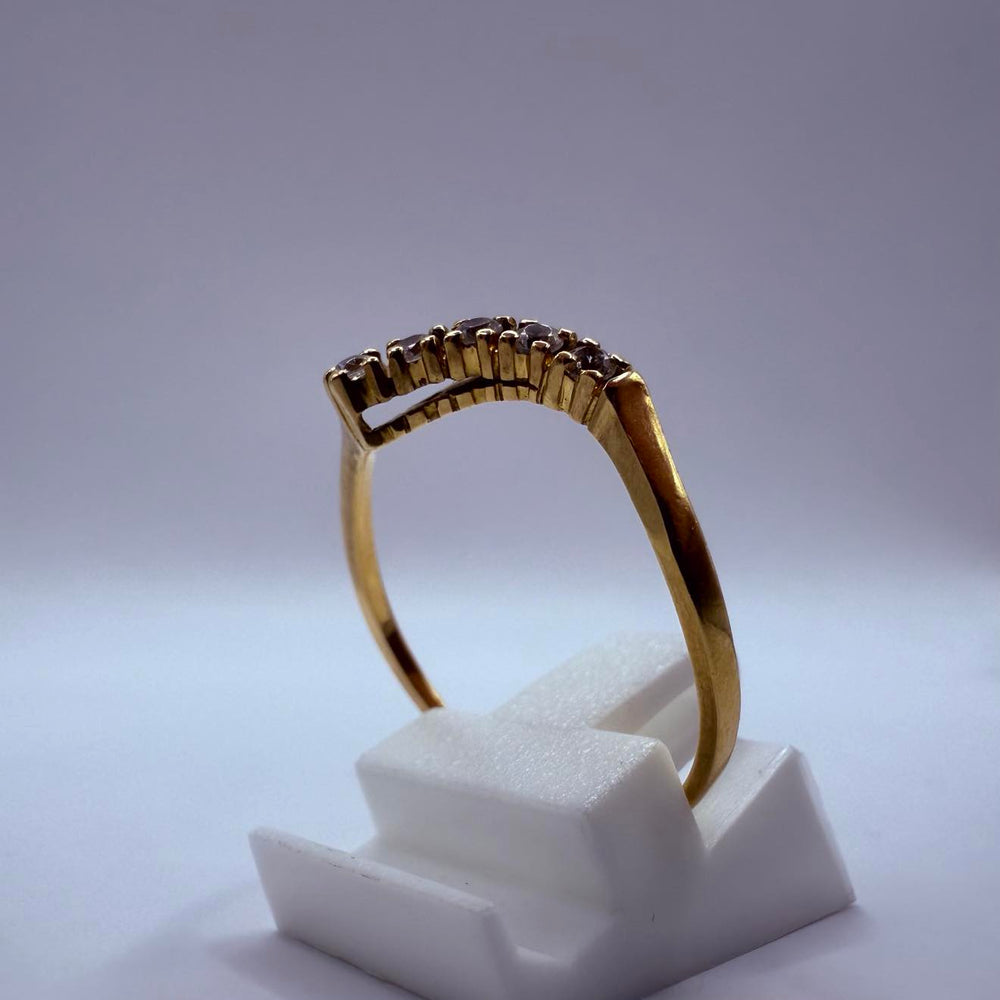 Bague en or jaune 18K  Taille-60