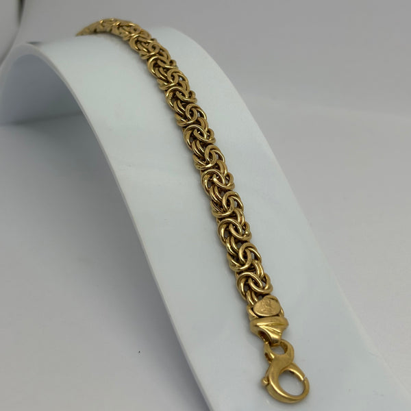 Bracelet maille royale en Or 18K - 11.60G - 19CM