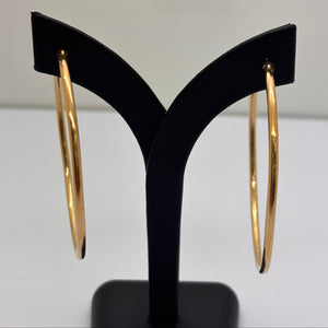 Boucles Créoles en Or Jaune 18 Carats