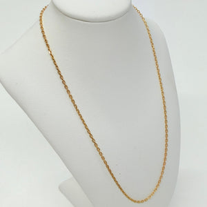 Collier Chaîne Or Jaune 18K Maille Forçat