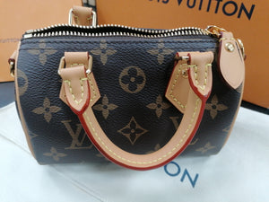 Louis Vuitton Nano Speedy Monogram Marron - Comme Neuf