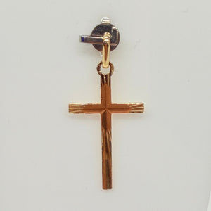 Pendentif Croix en Or Jaune 18K