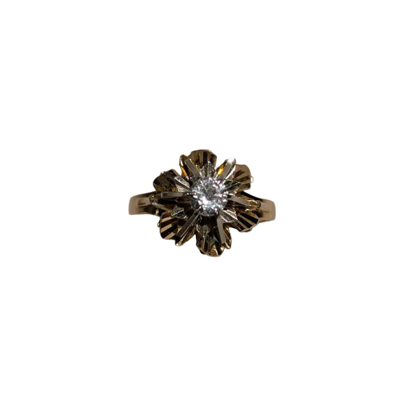 Bague en Or Jaune et Or Gris 18K - Taille 52 - 3.39G