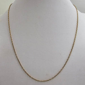 Collier Matinée Forçat en Or Jaune 18K - 66cm - 4.49gr