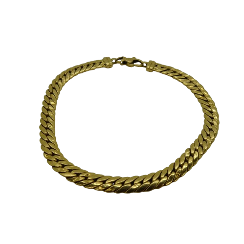 Bracelet Maillon en Or Jaune 18K - 20 Cm