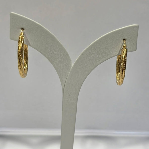 Créoles Or Jaune 18 carats avec fermoir cliquets